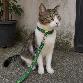 Coleira + Guia Para Cachorro e Gato Reforçada Copa 2026