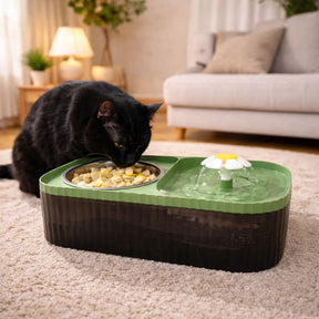 Fonte Bebedouro 3L com Comedouro Flower – Pets