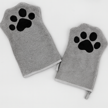 Luva de Banho e Secagem para Pets