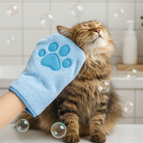 Luva de Banho e Secagem para Pets