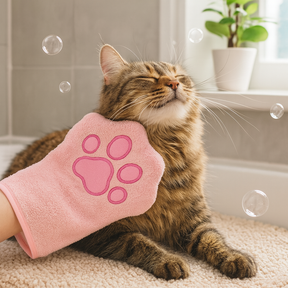 Luva de Banho e Secagem para Pets
