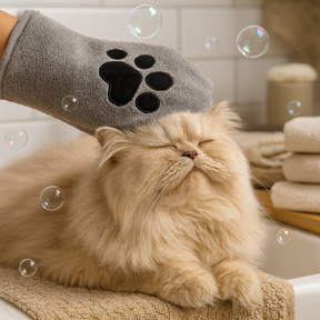 Luva de Banho e Secagem para Pets