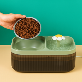 Fonte Bebedouro 3L com Comedouro Flower – Pets