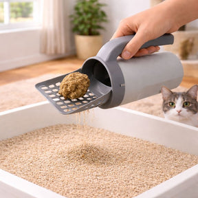 Pá Higiênica com Dispenser para Gatos