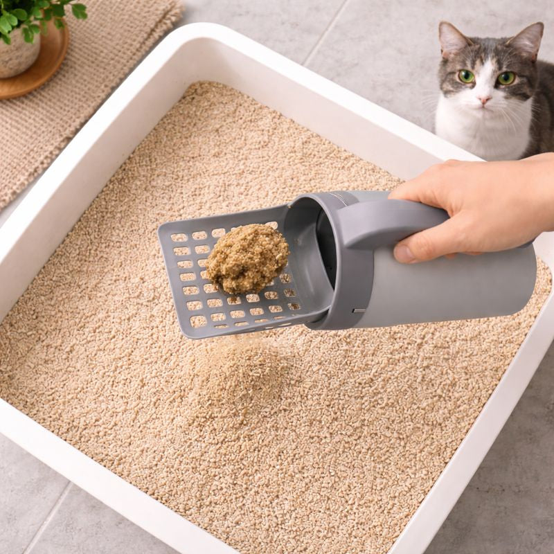 Pá Higiênica com Dispenser para Gatos