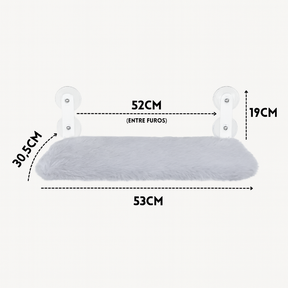 Cama Suspensa para Gatos com Ventosa de Janela