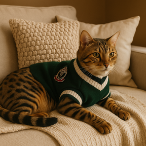 Pulôver Pet College Verde – Inverno Quentinho com Estilo