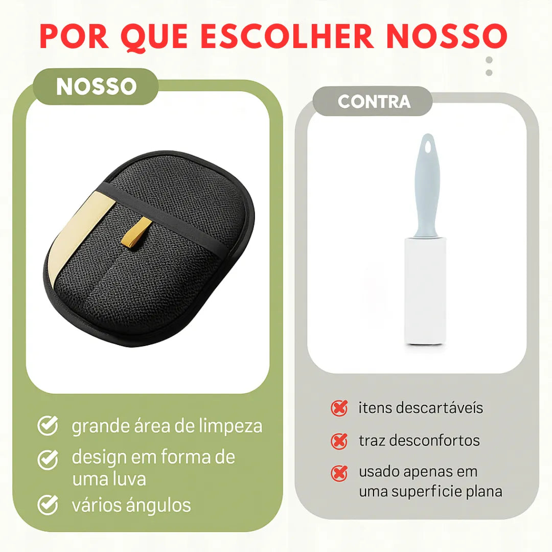 Luva Removedora de Pelos Pet