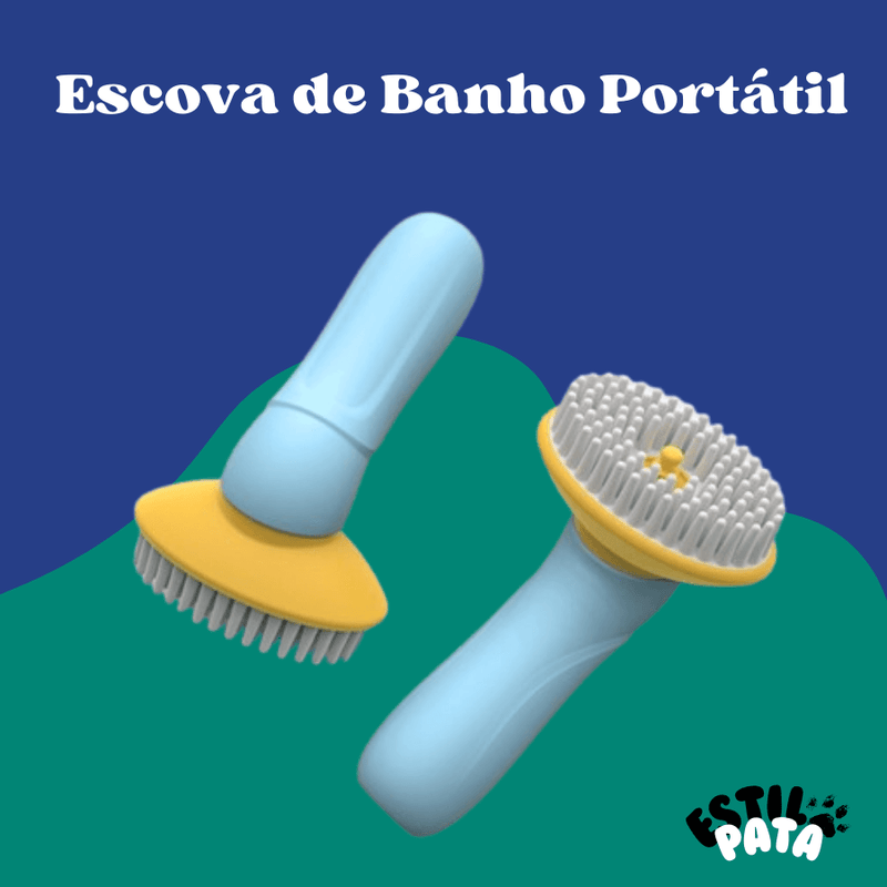 Escova de Banho Portátil