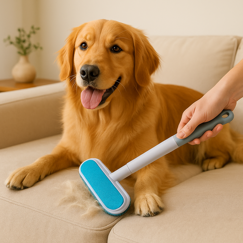 Escova Tira Pelos Reutilizável para Superfícies Tecidos e Pets