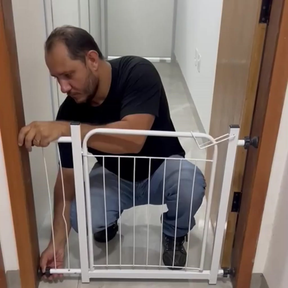 Grade Portão Proteção Pet Cachorro 69 A 84 Cm Criança Cães