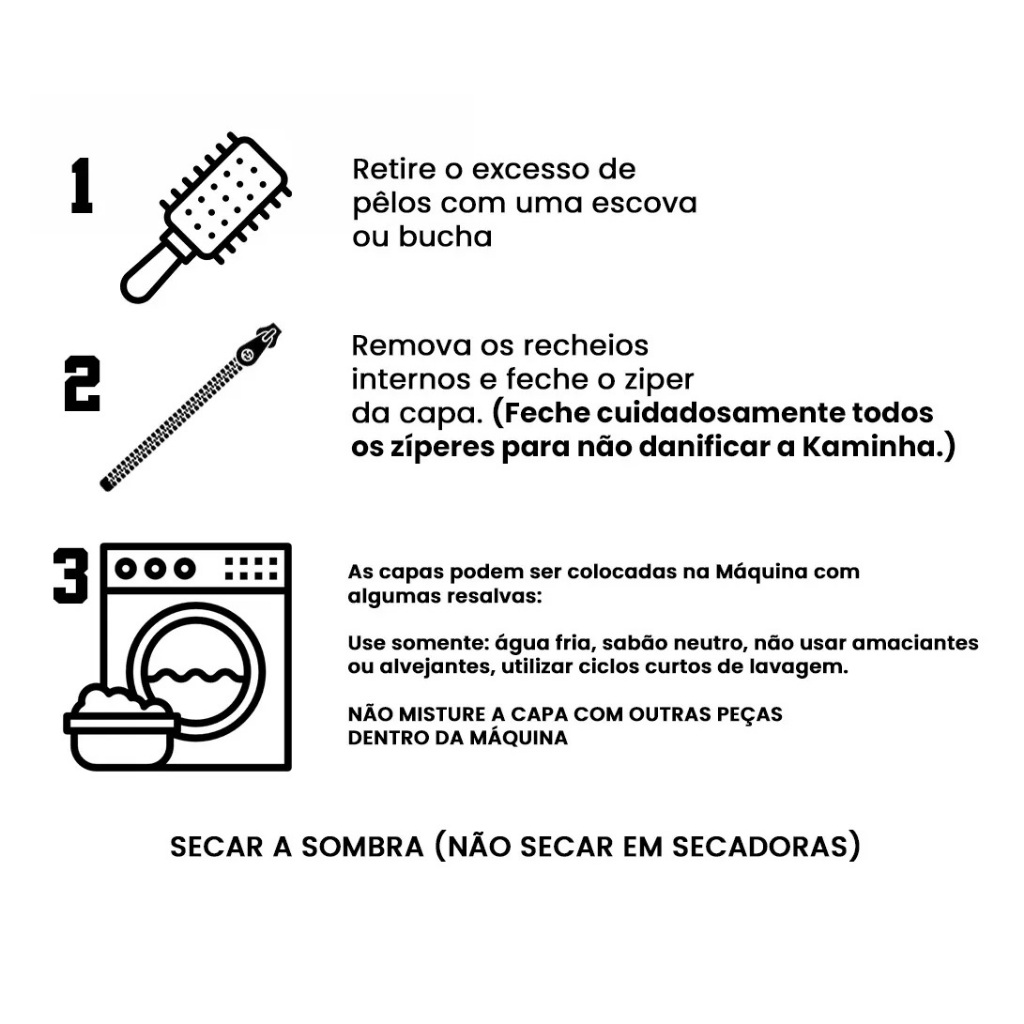 Cama Pet Média Cama para Cachorro Lavável 60x60 Para Animais até 15KG