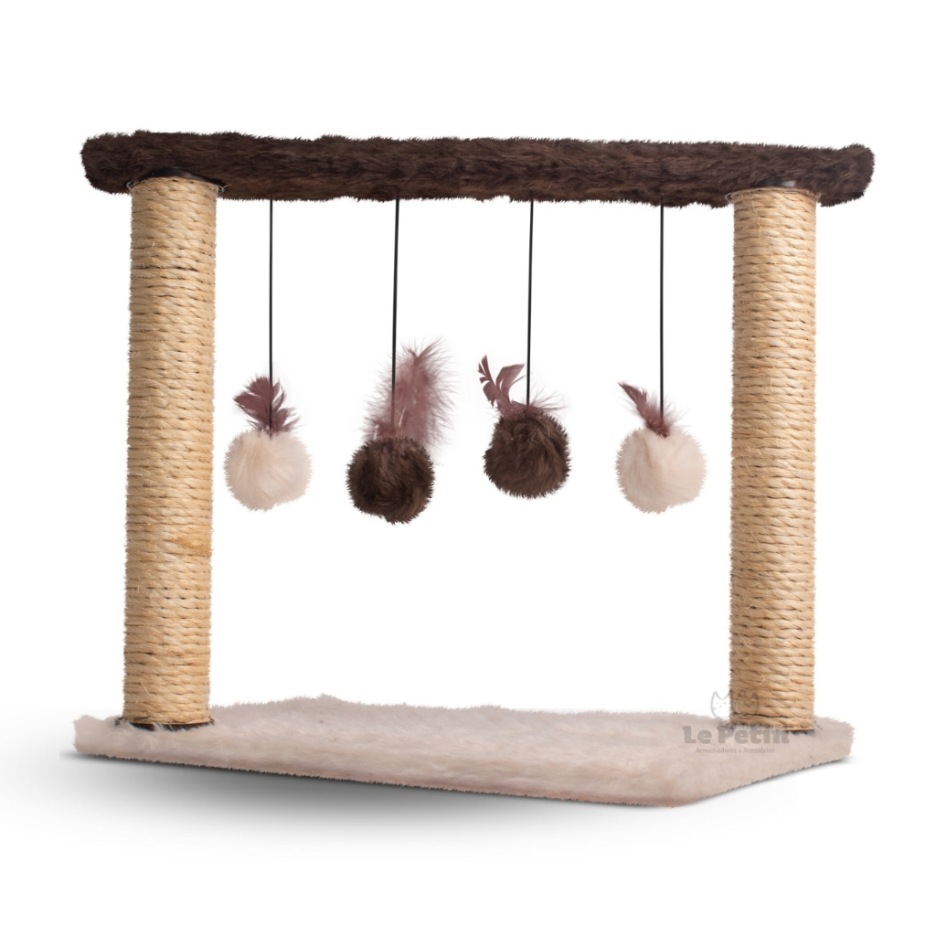 Arranhador Para Gatos Poste com Brinquedo Gato Quatro Exclusivo