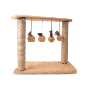 Arranhador Poste Duplo com Brinquedo