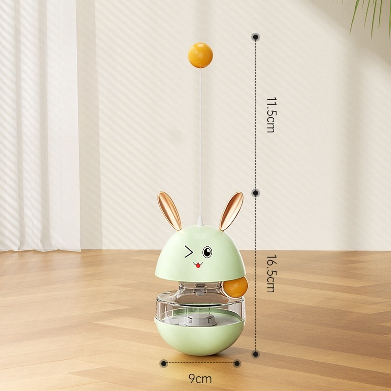 Brinquedo Interativo Dispenser de Petiscos para Gatos- RabbitFeeder