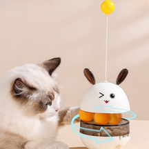 Comedouro Brinquedo Interativo Para Pets Porta Petisco Ração Dispenser Reduz Estresse -Z5