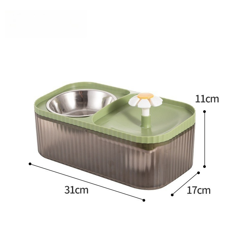 Fonte Bebedouro 3L com Comedouro Flower – Pets
