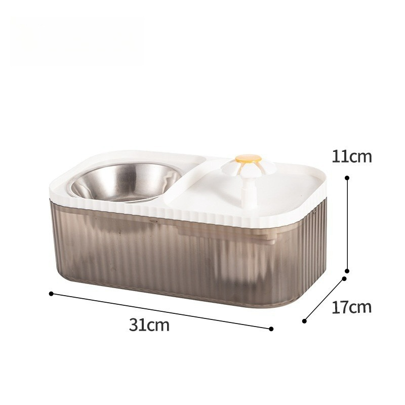 Fonte Bebedouro 3L com Comedouro Flower – Pets