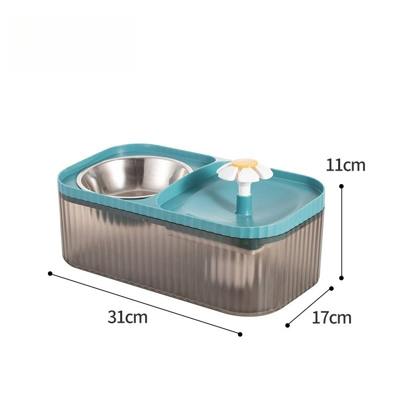 Fonte Bebedouro 3L com Comedouro Flower – Pets