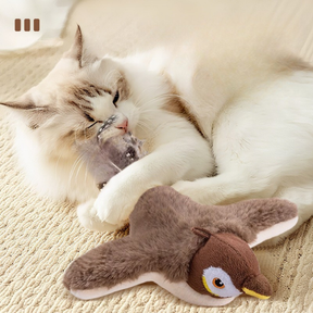 Pássaro Interativo com Som Real para Gatos