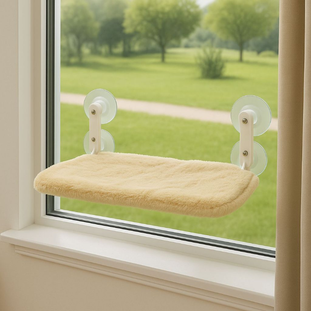 Cama Suspensa para Gatos com Ventosa de Janela
