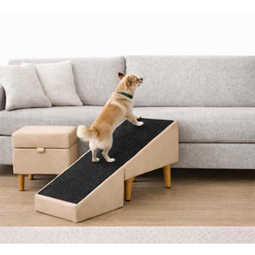 Pufe Rampa Pet 2 em 1 para Cachorro e Gato – Ajuda seu Pet a Subir no Sofá com Conforto e Segurança