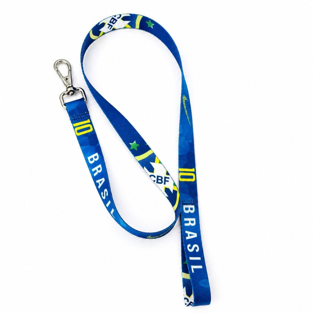 Coleira com Guia Brasil para Cachorro Ajustável Nylon Copa Médio e Grande Porte