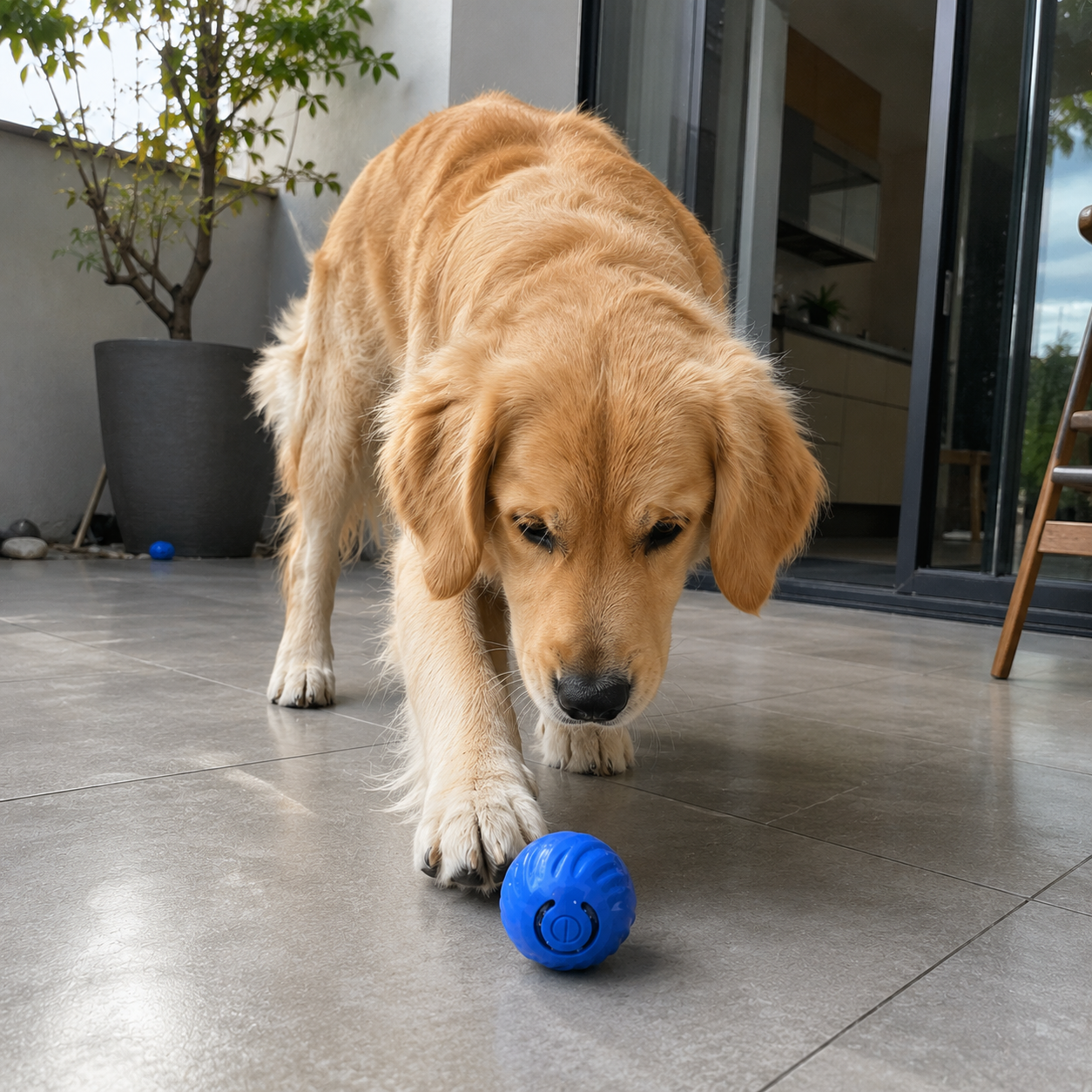 Bola Interativa Recarregável para Pets | Brinquedo Antiestresse