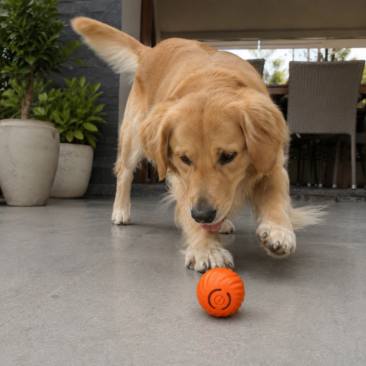 Bola Interativa Recarregável para Pets | Brinquedo Antiestresse