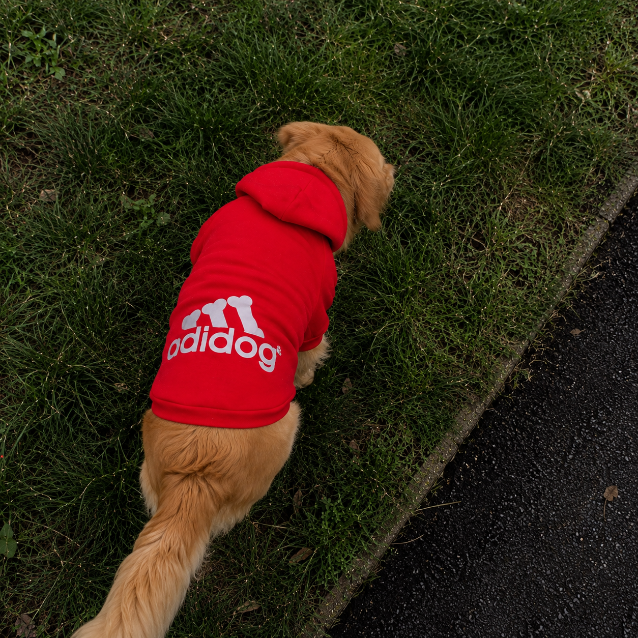 Moletom para Cachorro c/ Capuz Roupinha Pet Touca Adidog