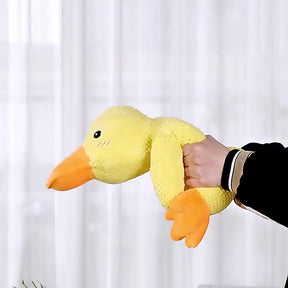 Brinquedo Pelúcia Mordedor Pato Sonoro para Cães