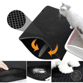 Tapete Higiênico EVA Coletor de Areia Para Gato Lavável Dupla Camada