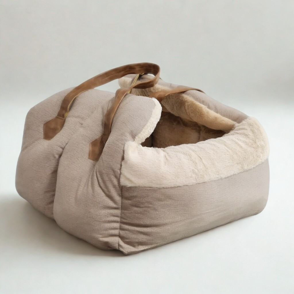 Cama Bolsa Pet Portátil e Multifuncional para Casa e Viagem Super Confortável com Alça