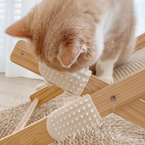 Raspador de Pés de Mesa de Silicone de Brinquedo para Gatos Raspador de Pés